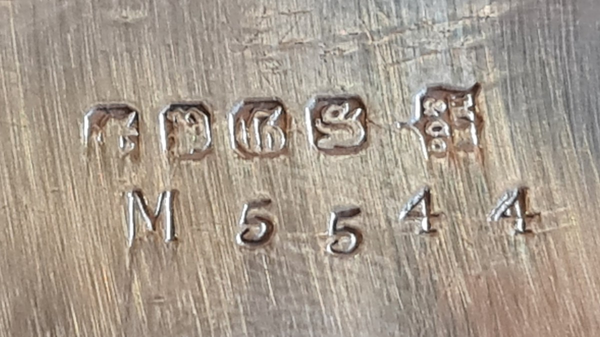 Insieme di 3 legumiere inglesi in metallo argentato – periodo post Seconda Guerra Mondiale-photo-4