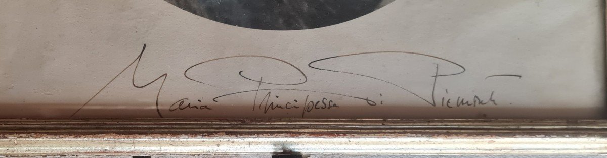 Foto e autografo di S.A.R. Maria José del Belgio, ultima Regina d’Italia – Italia, circa 1930-photo-3