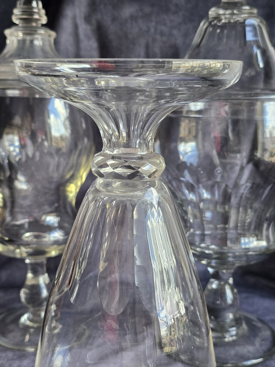 vaso antico in cristallo molato-photo-1