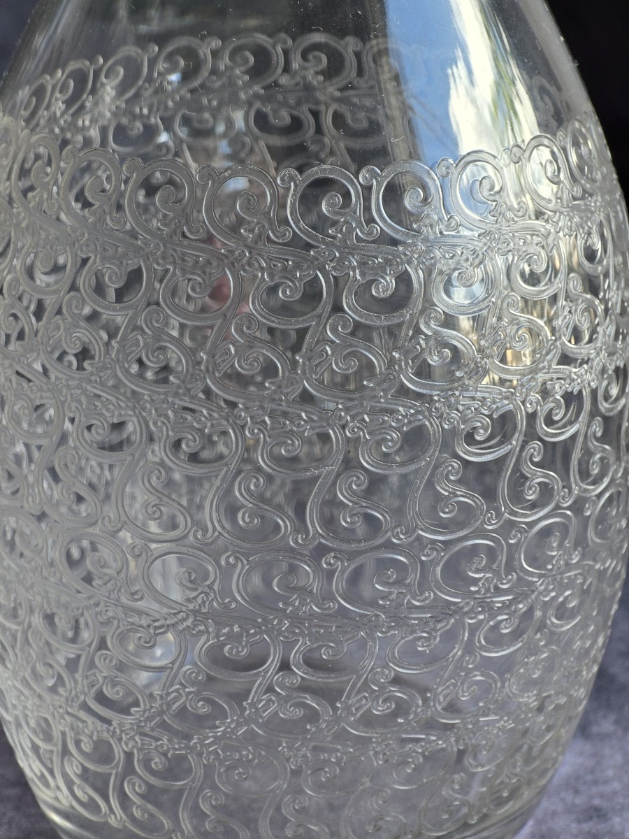 Bottiglia decanter antica in cristallo Baccarat modello Rohan-photo-2