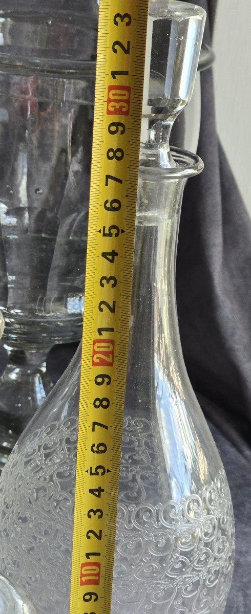 Bottiglia decanter antica in cristallo Baccarat modello Rohan-photo-3