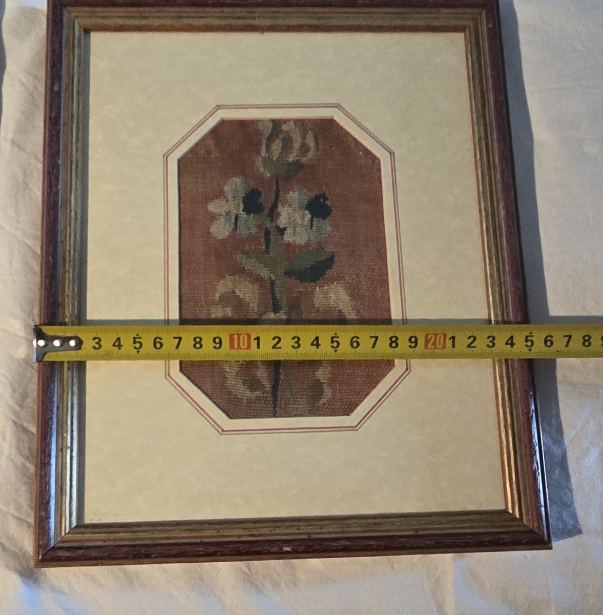 Quattro frammenti di arazzo di Aubusson incorniciati, XVIII secolo-photo-7