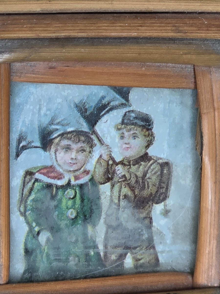 Antico cestino in paglia di mietitura del XIX secolo-photo-7