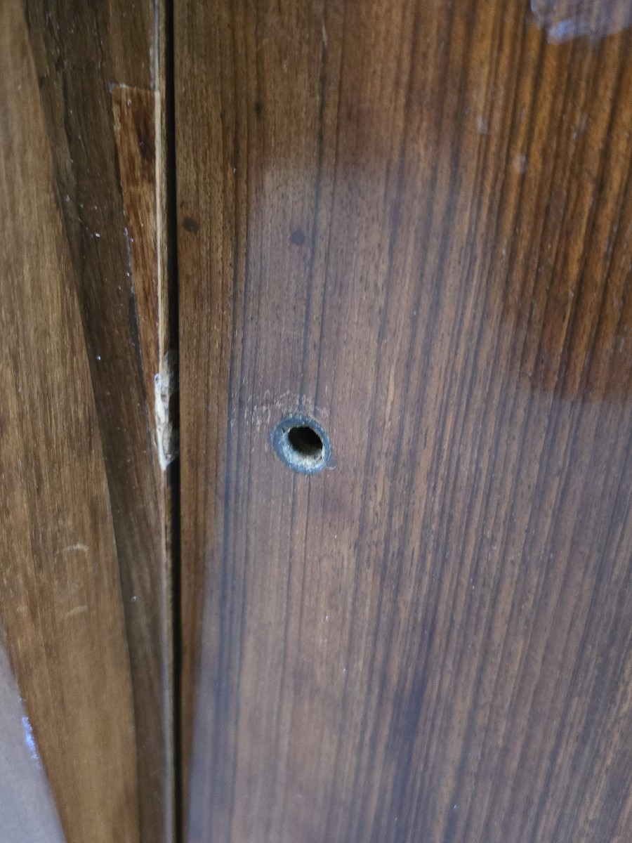 Comodino antico in noce, Italia, epoca Impero, inizio XIX secolo-photo-7