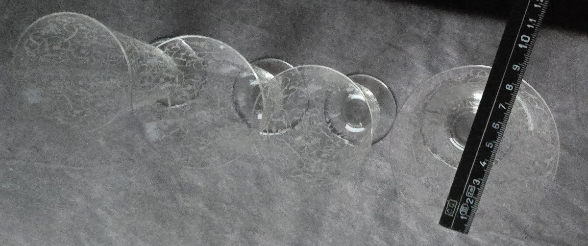 Antico servizio di 40 bicchieri in 4 formati, Baccarat modello Michelangelo-photo-1