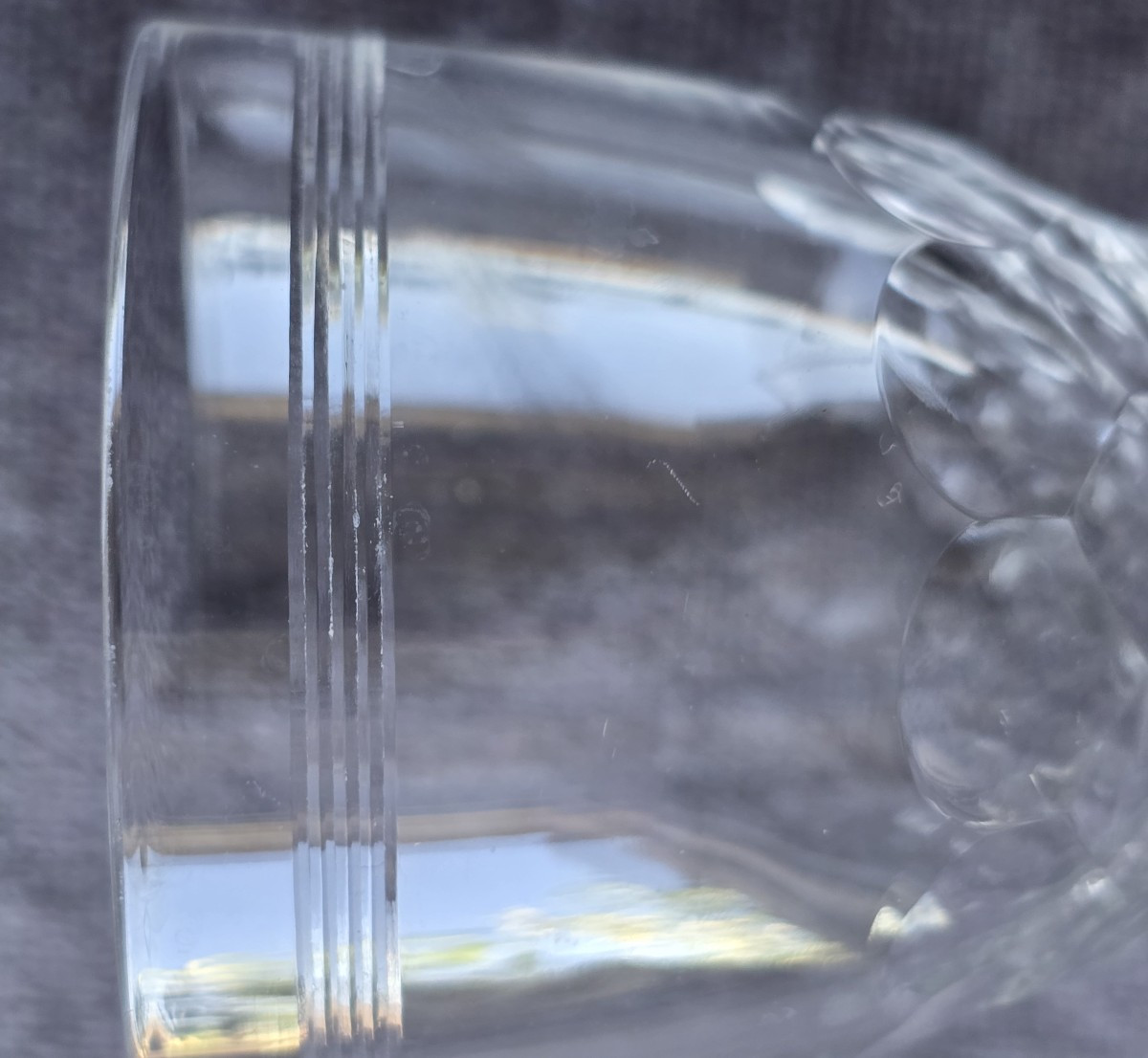 Lotto di 8 bicchieri antichi in cristallo Baccarat, modello Chauny Écailles et Filet-photo-1