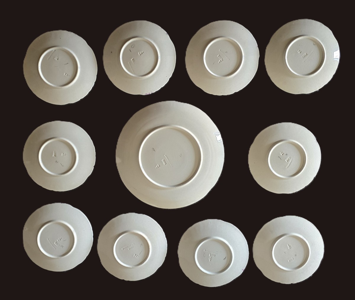 Servizio di piatti Liberty  in barbotine manifattura Sarreguemines-photo-4