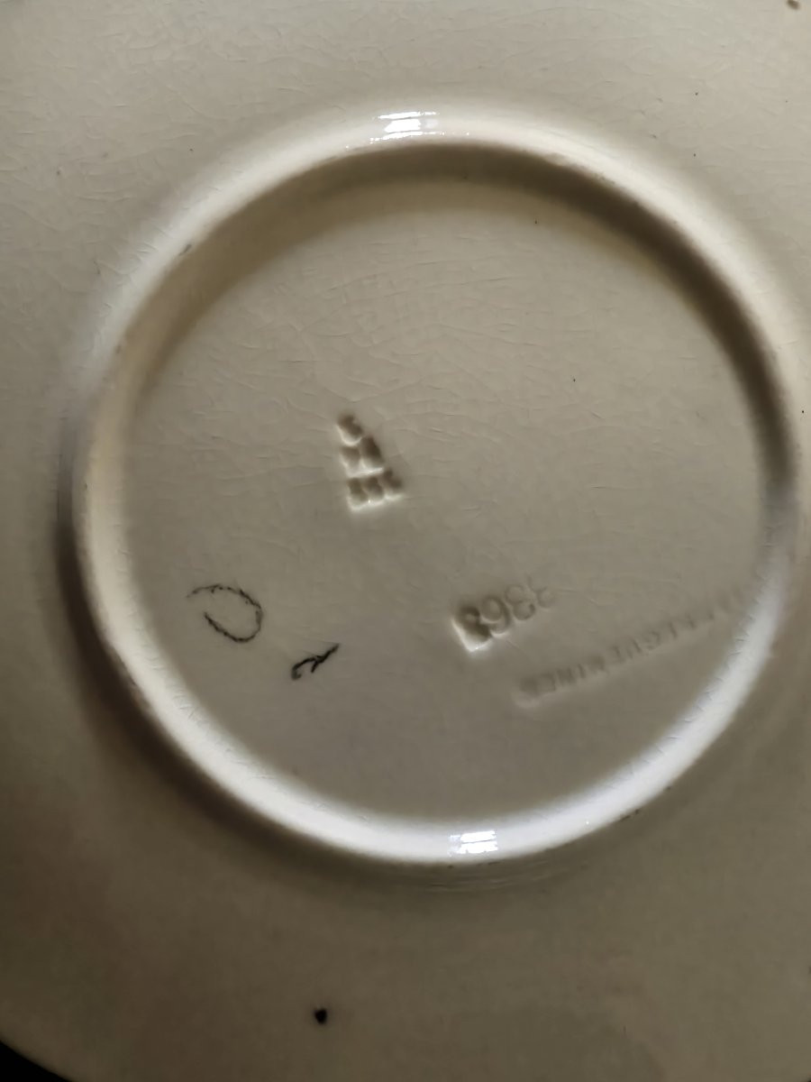 Servizio di piatti Liberty  in barbotine manifattura Sarreguemines-photo-1