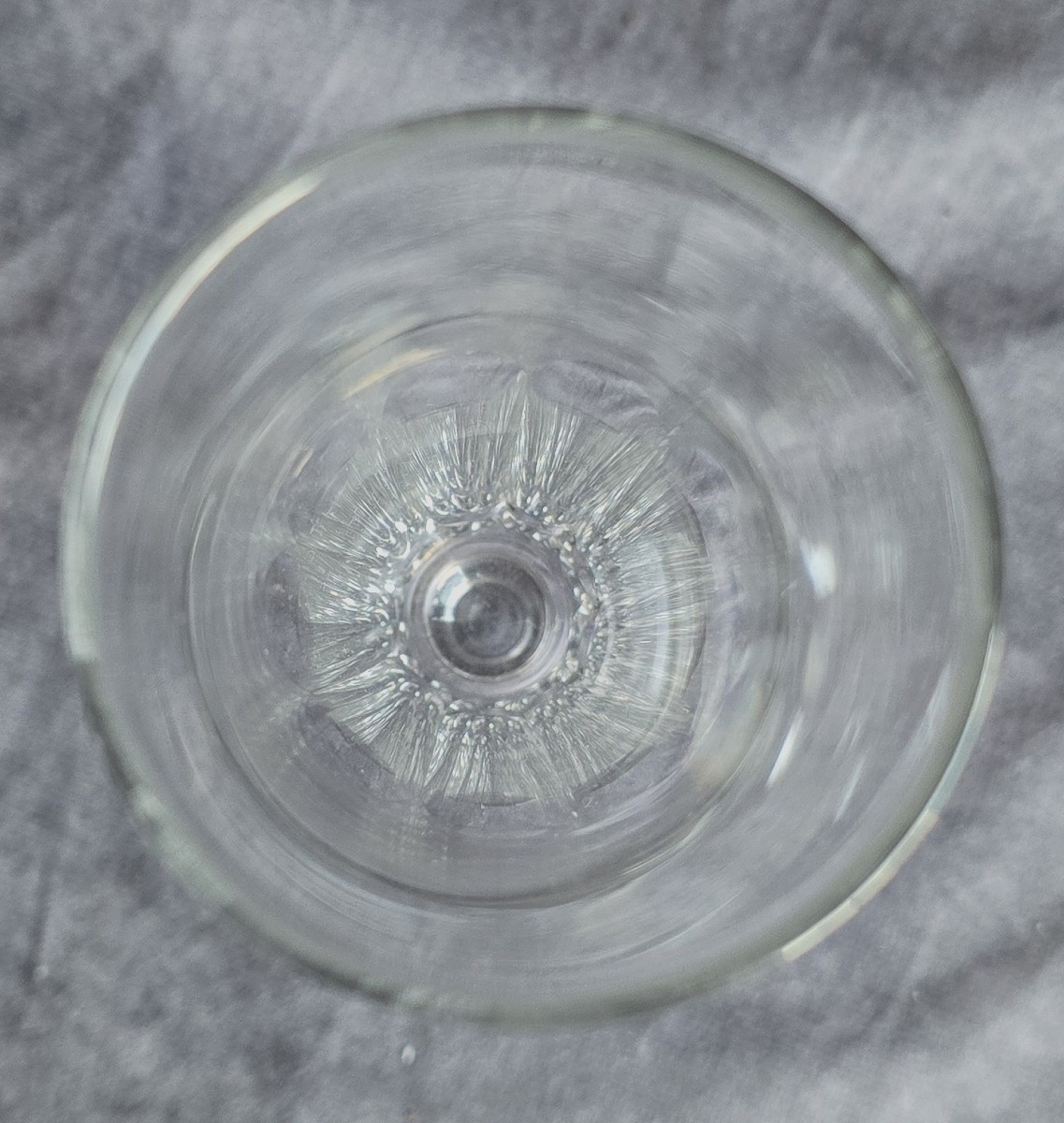 Servizio di 12 flute antiche in cristallo molato-photo-2