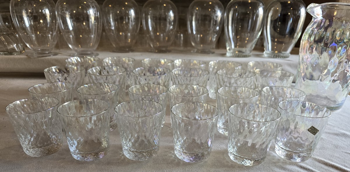 Servizio di bicchieri antico per 12 persone Nason Moretti anni'60-photo-3