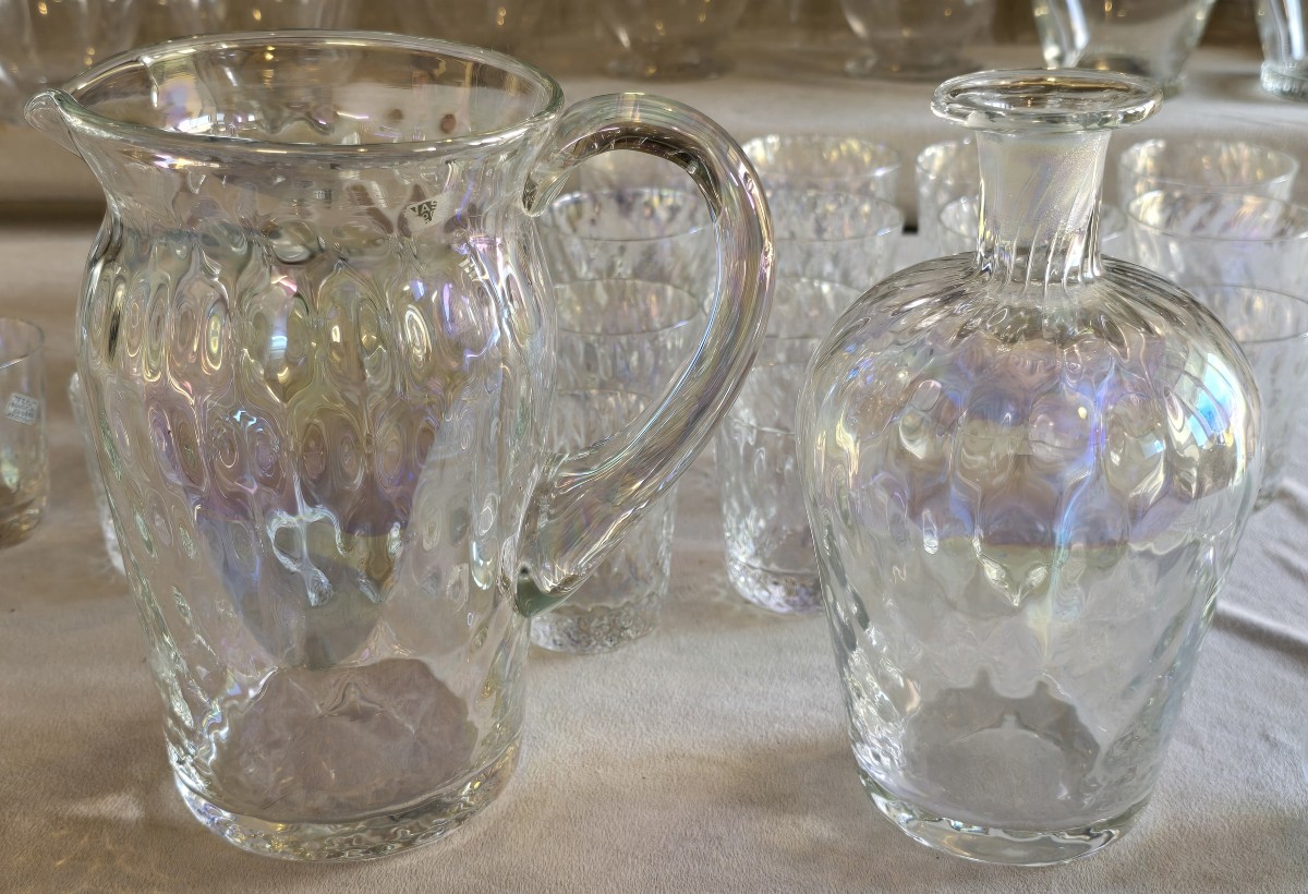Servizio di bicchieri antico per 12 persone Nason Moretti anni'60-photo-4
