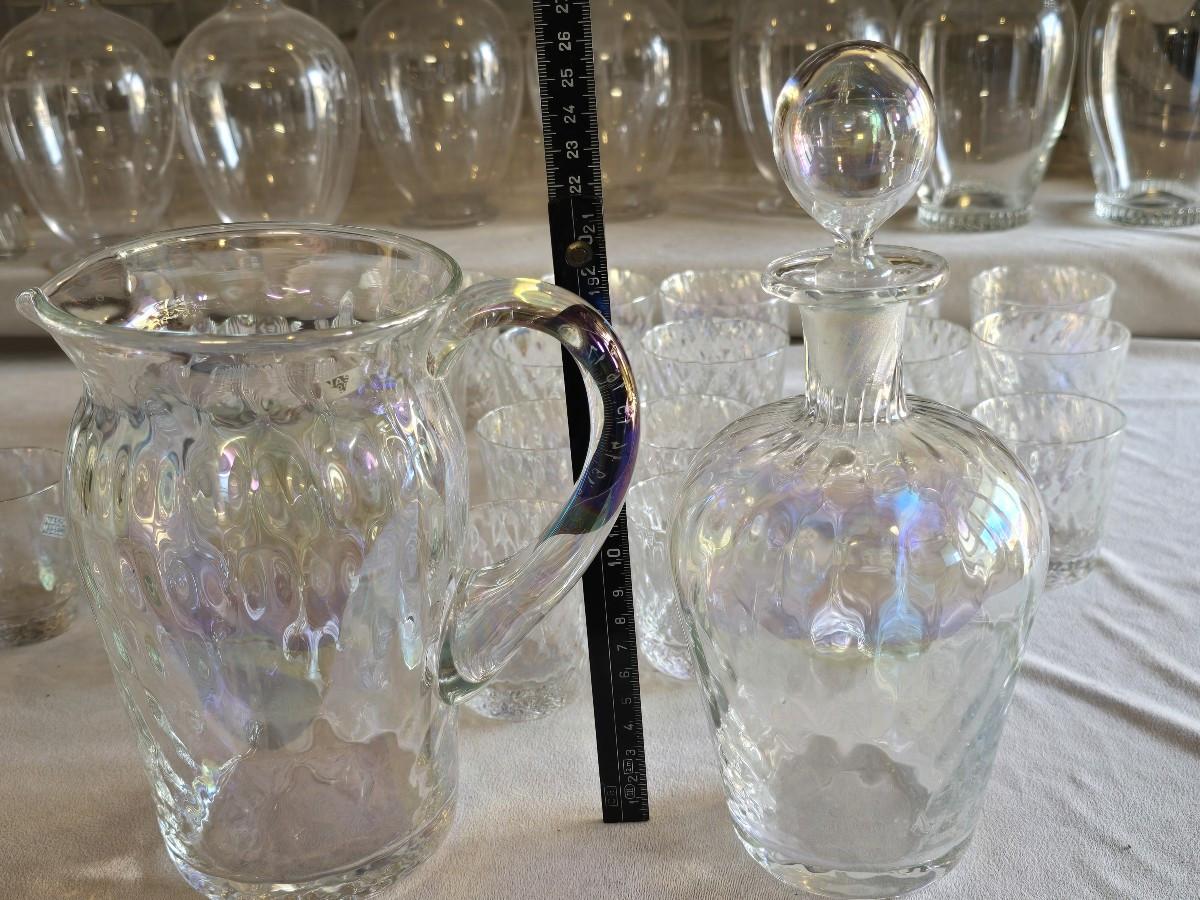 Servizio di bicchieri antico per 12 persone Nason Moretti anni'60-photo-2