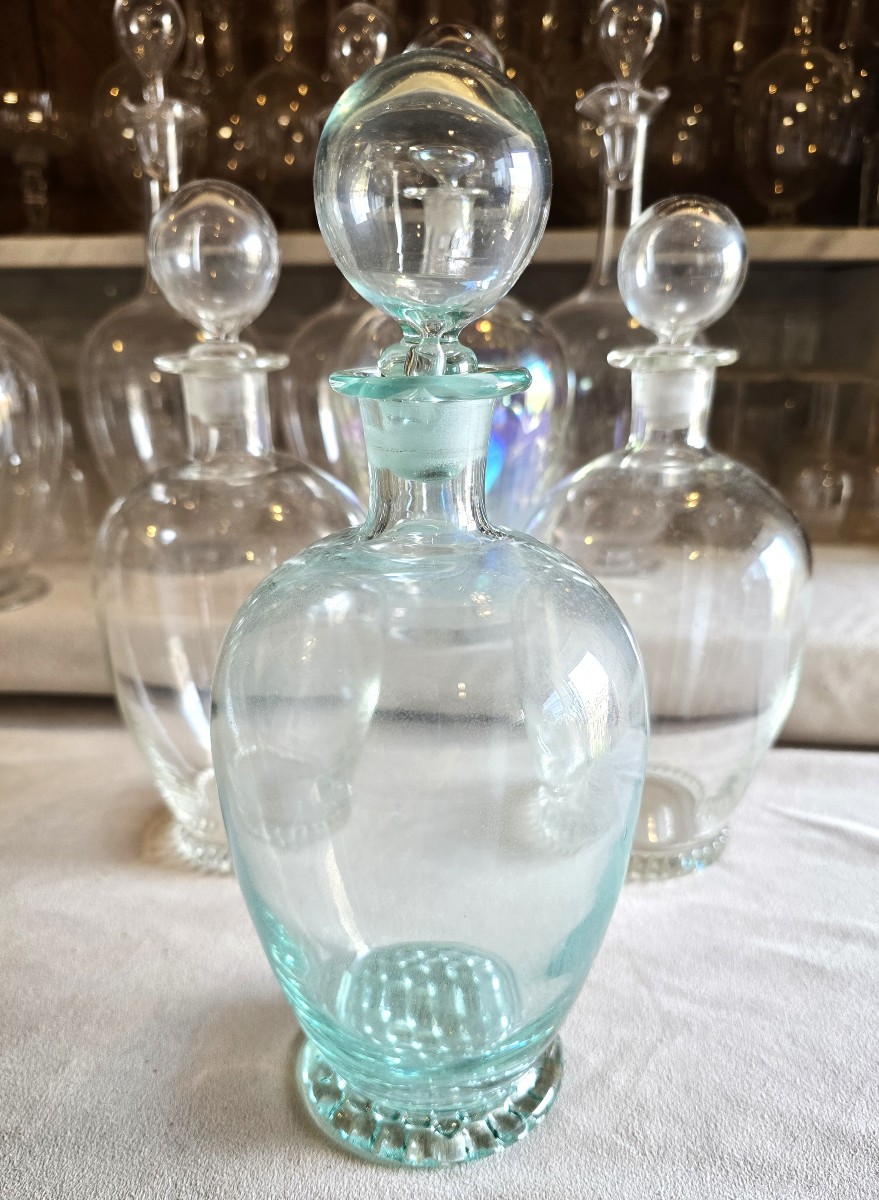Bottiglia in vetro soffiato Nason Moretti Murano anni '60