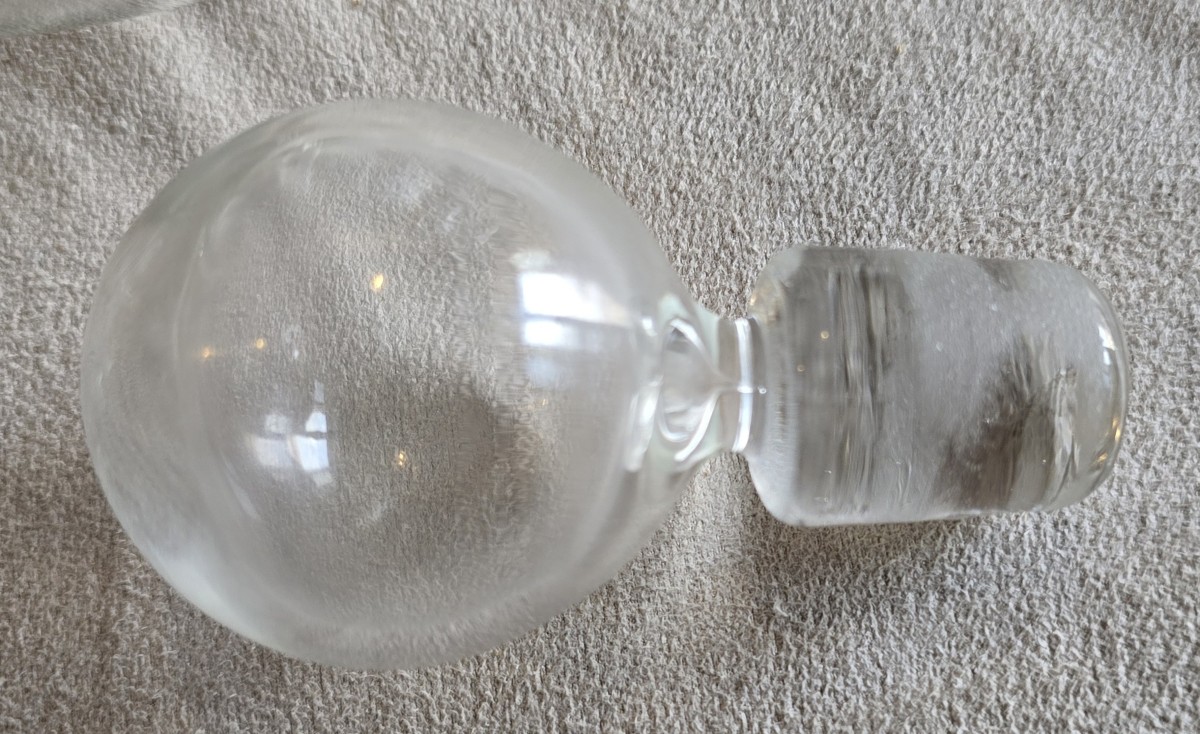 Coppia bottiglie in vetro soffiato Nason Moretti Murano anni '60-photo-1