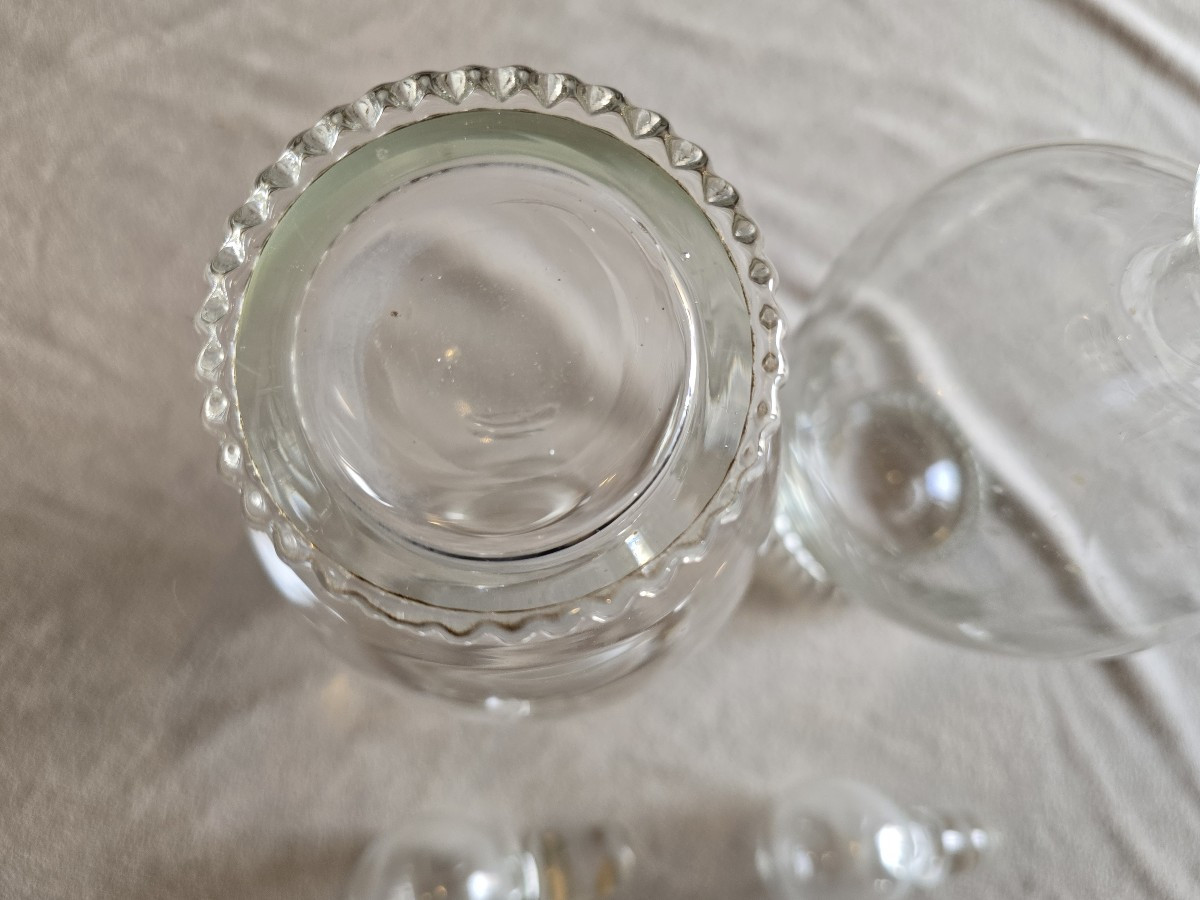 Coppia bottiglie in vetro soffiato Nason Moretti Murano anni '60-photo-2