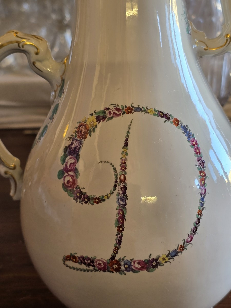 Antica caffettiera in porcellana Ginori Doccia – Fine XVIII secolo-photo-2