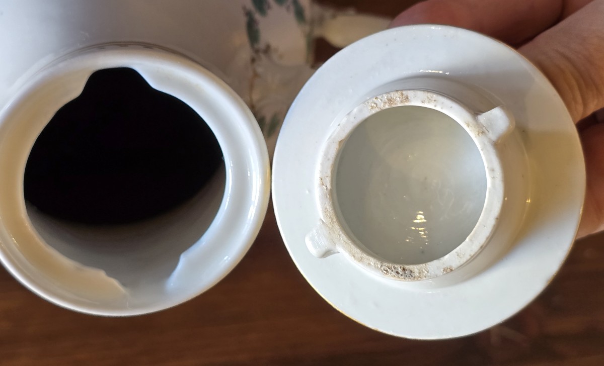 Antica caffettiera in porcellana Ginori Doccia – Fine XVIII secolo-photo-3