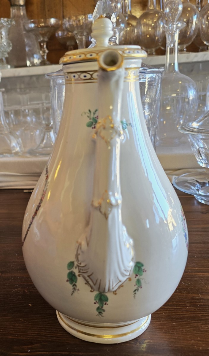 Antica caffettiera in porcellana Ginori Doccia – Fine XVIII secolo-photo-4