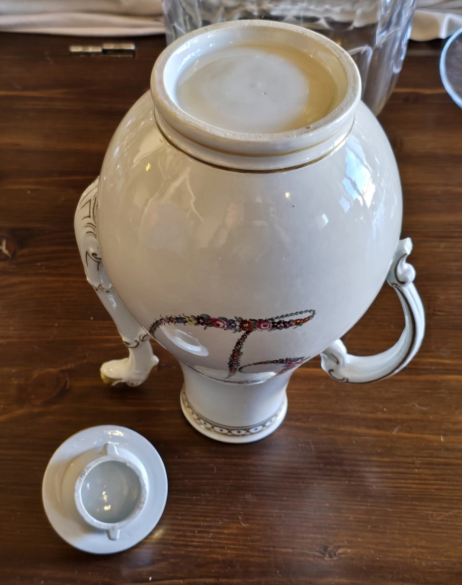 Antica caffettiera in porcellana Ginori Doccia – Fine XVIII secolo-photo-6