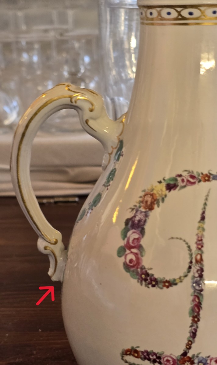 Antica caffettiera in porcellana Ginori Doccia – Fine XVIII secolo-photo-7