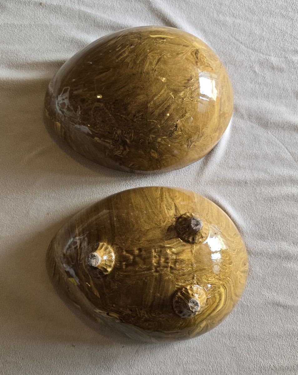 scatola in ceramica neriage a forma di uovo – Italia, circa 1960-photo-3