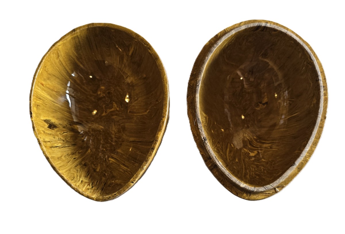 scatola in ceramica neriage a forma di uovo – Italia, circa 1960-photo-4