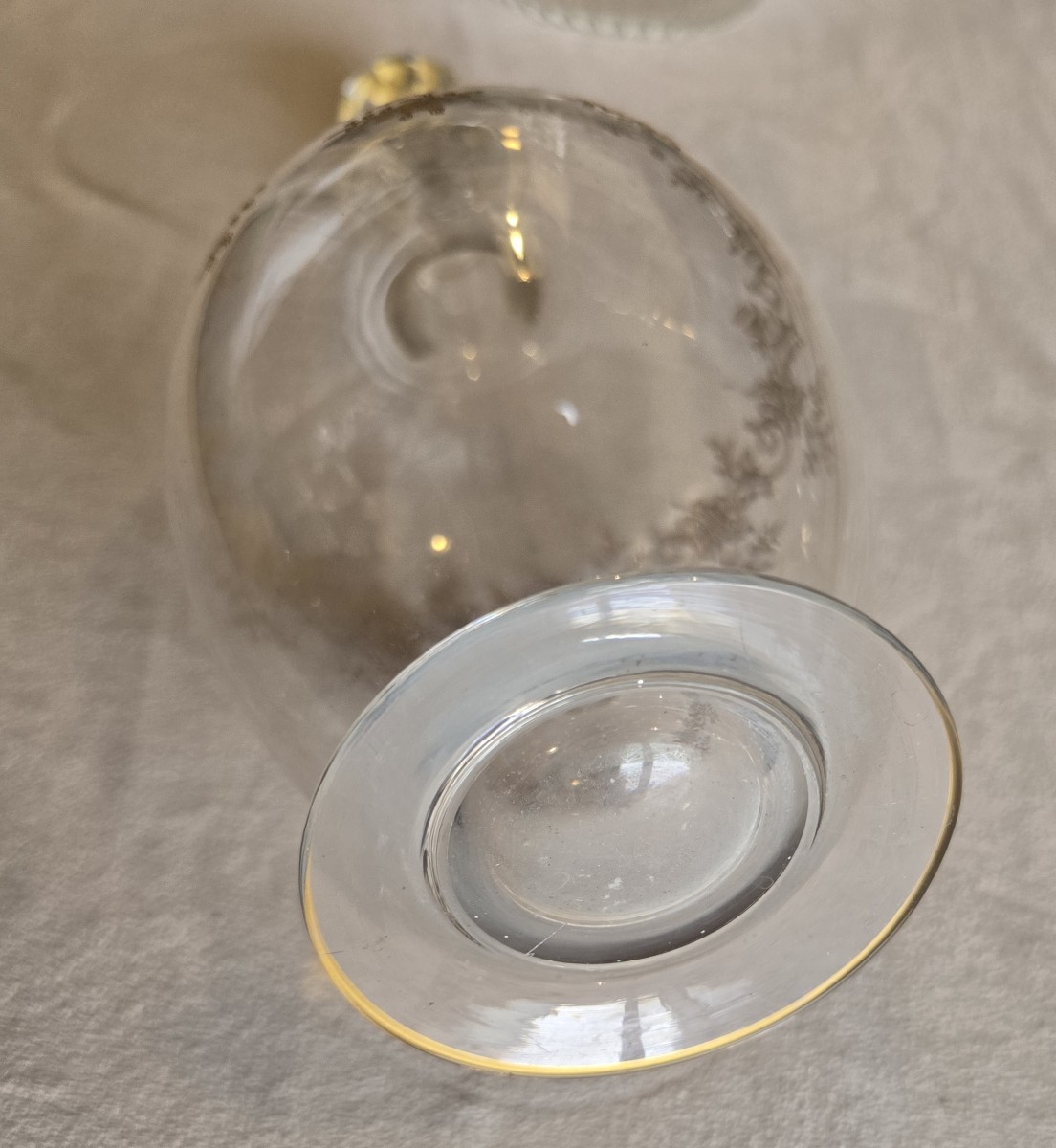 Antica bottiglia decanter in cristallo Baccarat, modello Récamier-photo-1