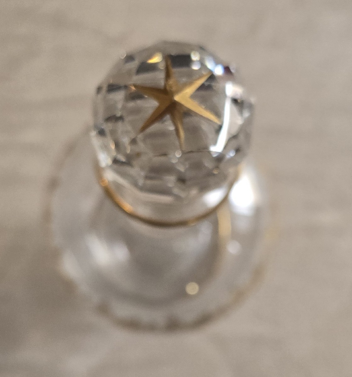 Antica bottiglia decanter in cristallo Baccarat, modello Récamier-photo-3