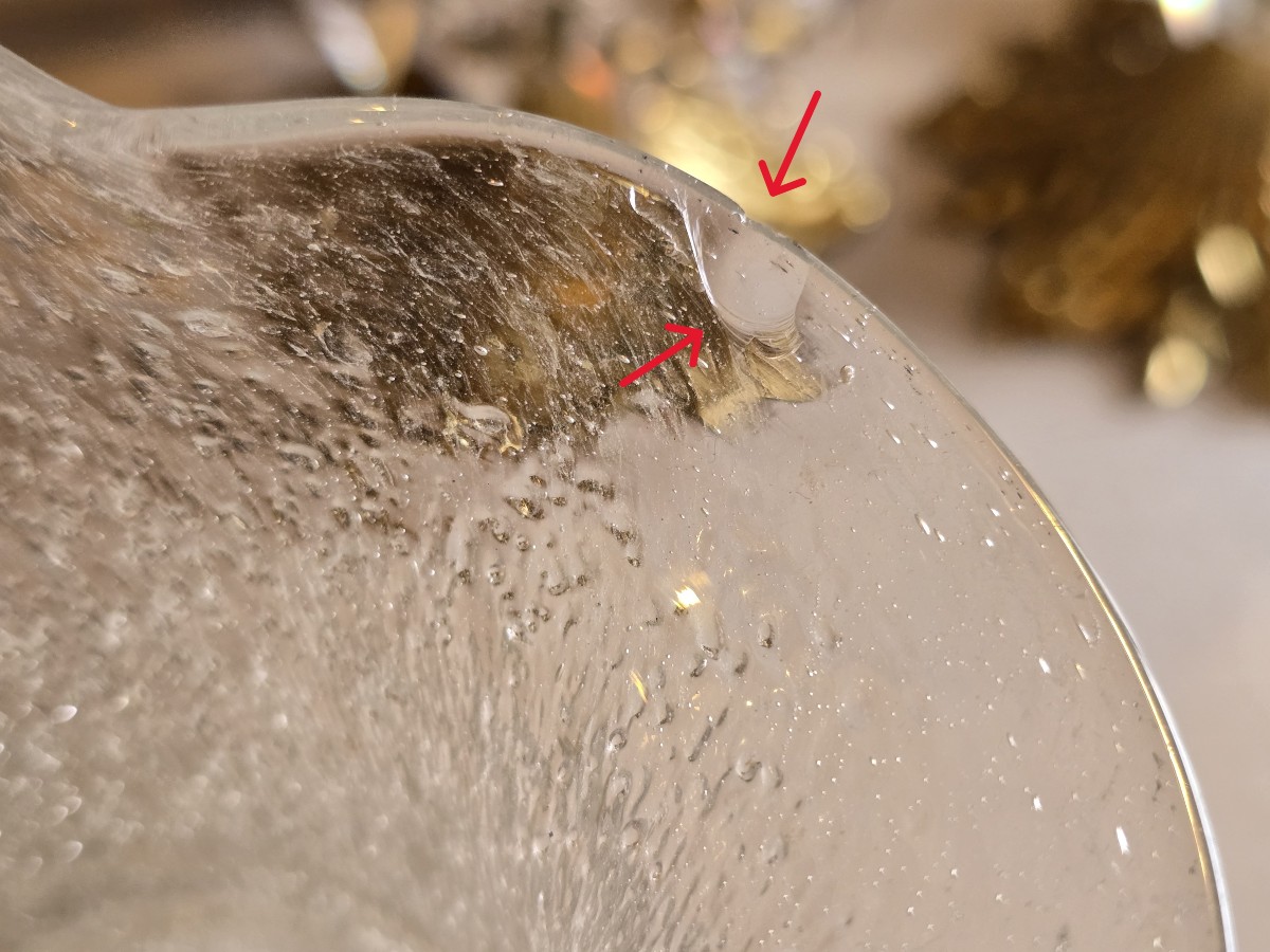 Brocca rinfrescatoio antica in vetro soffiato Baccarat-photo-8