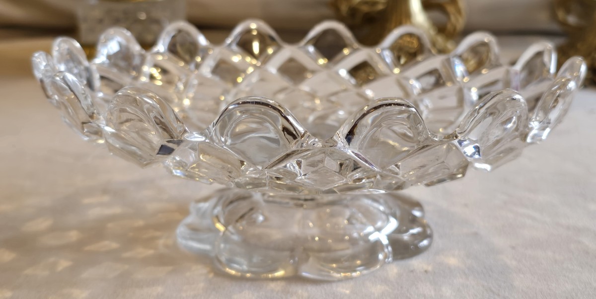 Alzatina antica in vetro stampato Baccarat-photo-2