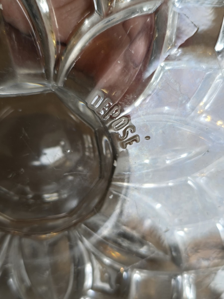 Alzatina antica in vetro stampato Baccarat-photo-1