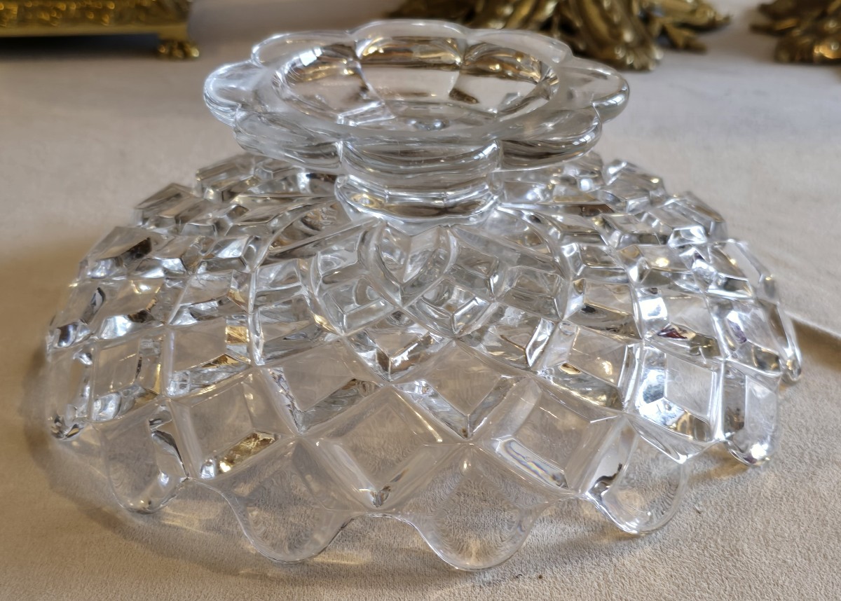 Alzatina antica in vetro stampato Baccarat-photo-2