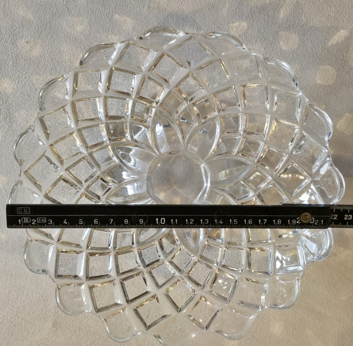 Alzatina antica in vetro stampato Baccarat-photo-3