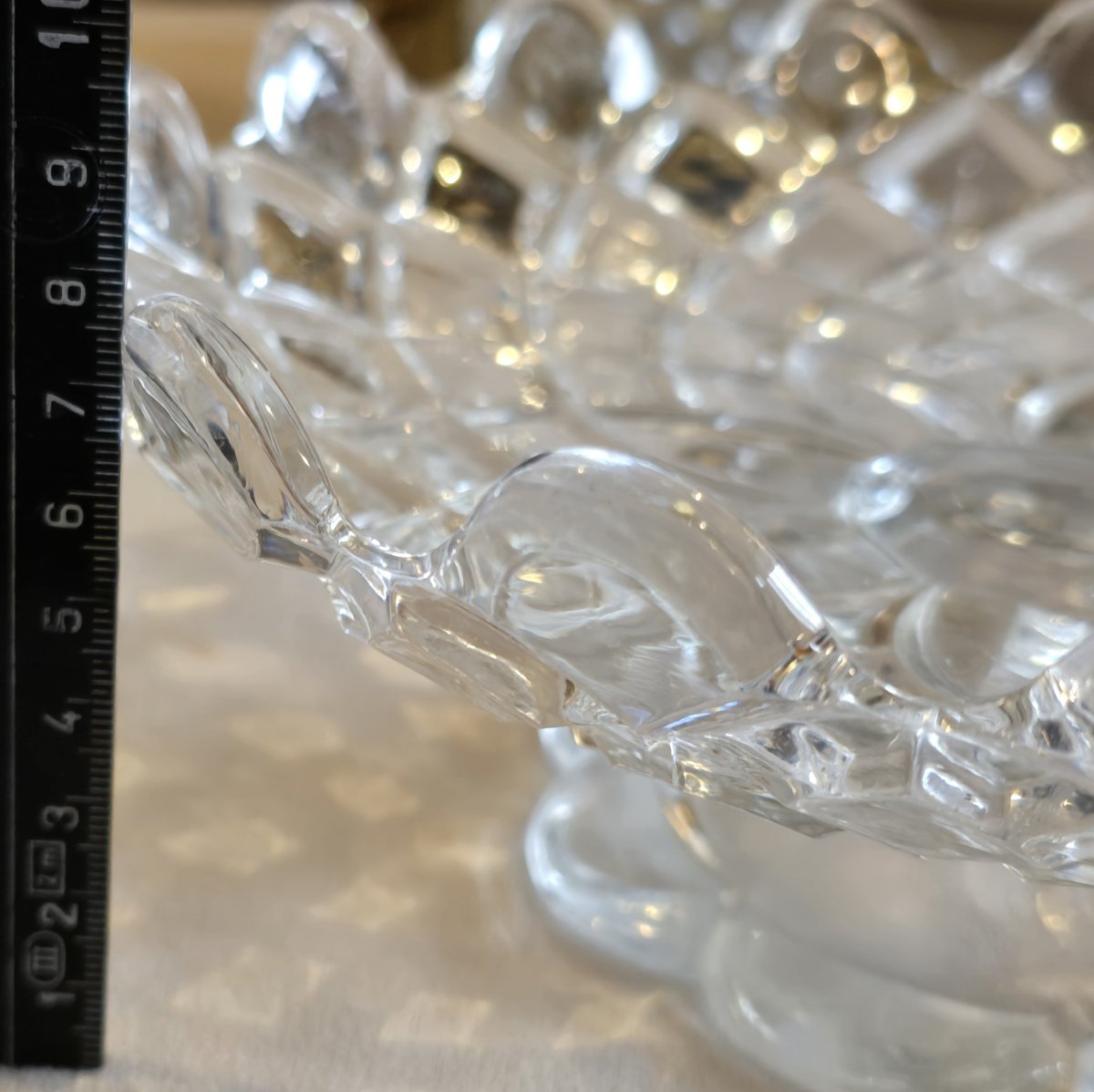 Alzatina antica in vetro stampato Baccarat-photo-4