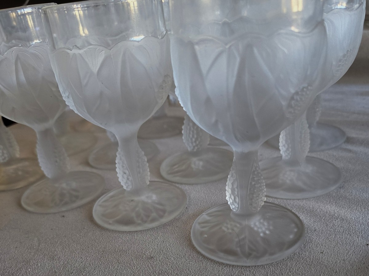 Insieme di 12 calici da vino Taitù Milano anni '70-photo-2