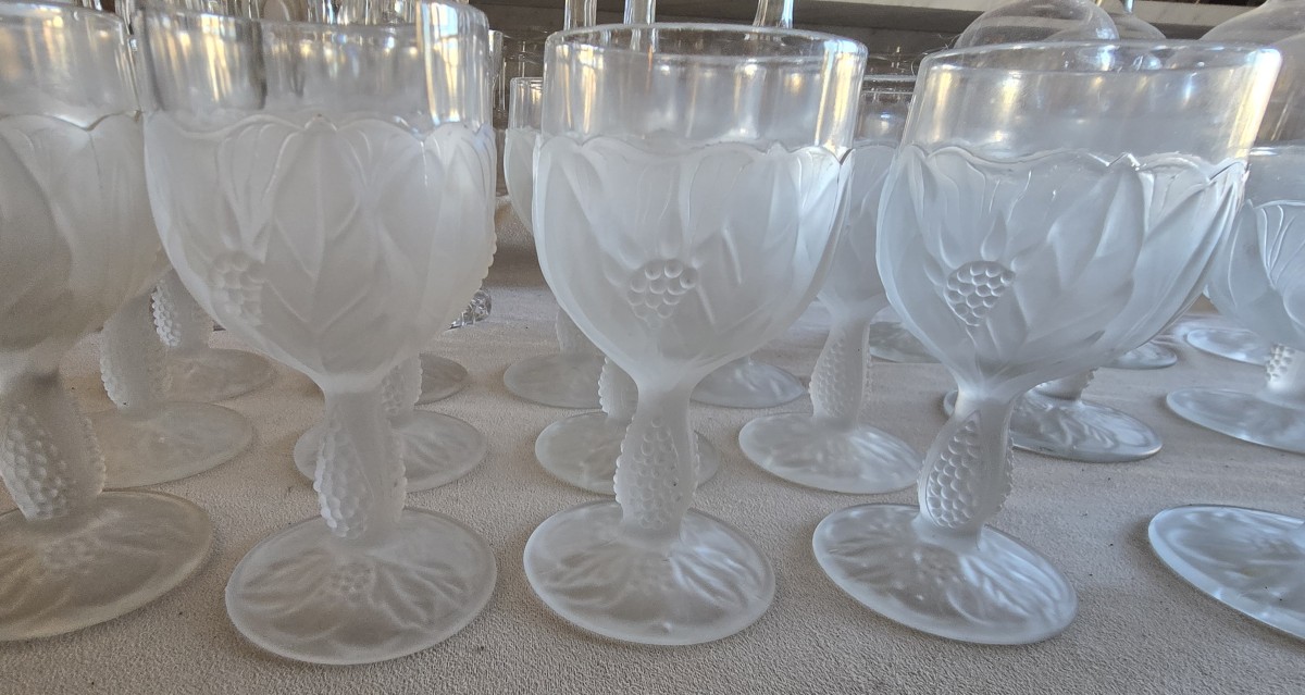 Insieme di 12 calici da vino Taitù Milano anni '70-photo-3