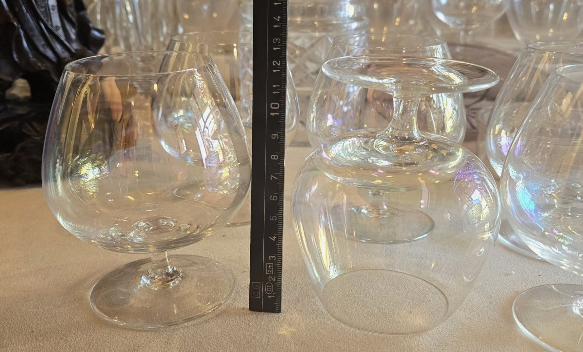 Insieme di 6 calici da cognac in vetro  soffiato Nason moretti anni '60-photo-1