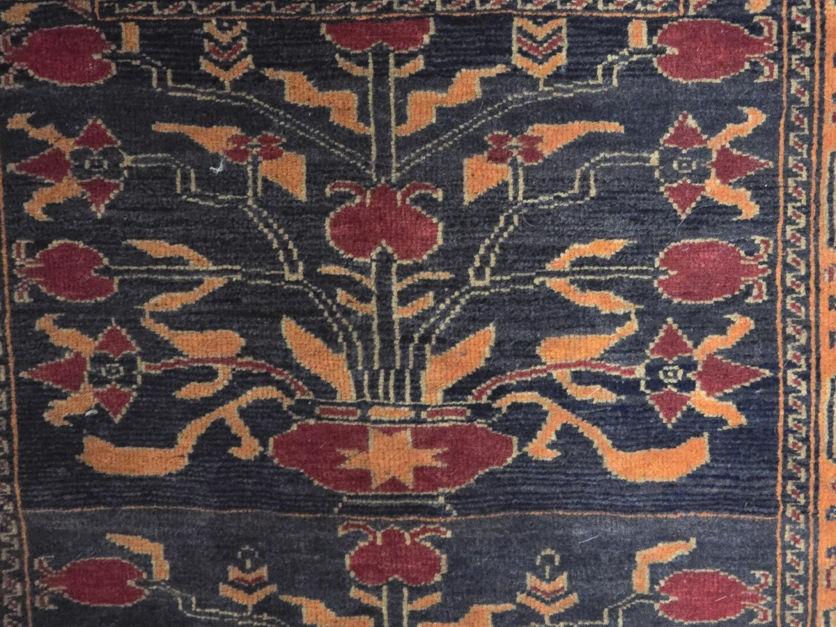 Antico tappeto nomade Iran/Afghanistan, inizi XX secolo, 140 × 84 cm-photo-4