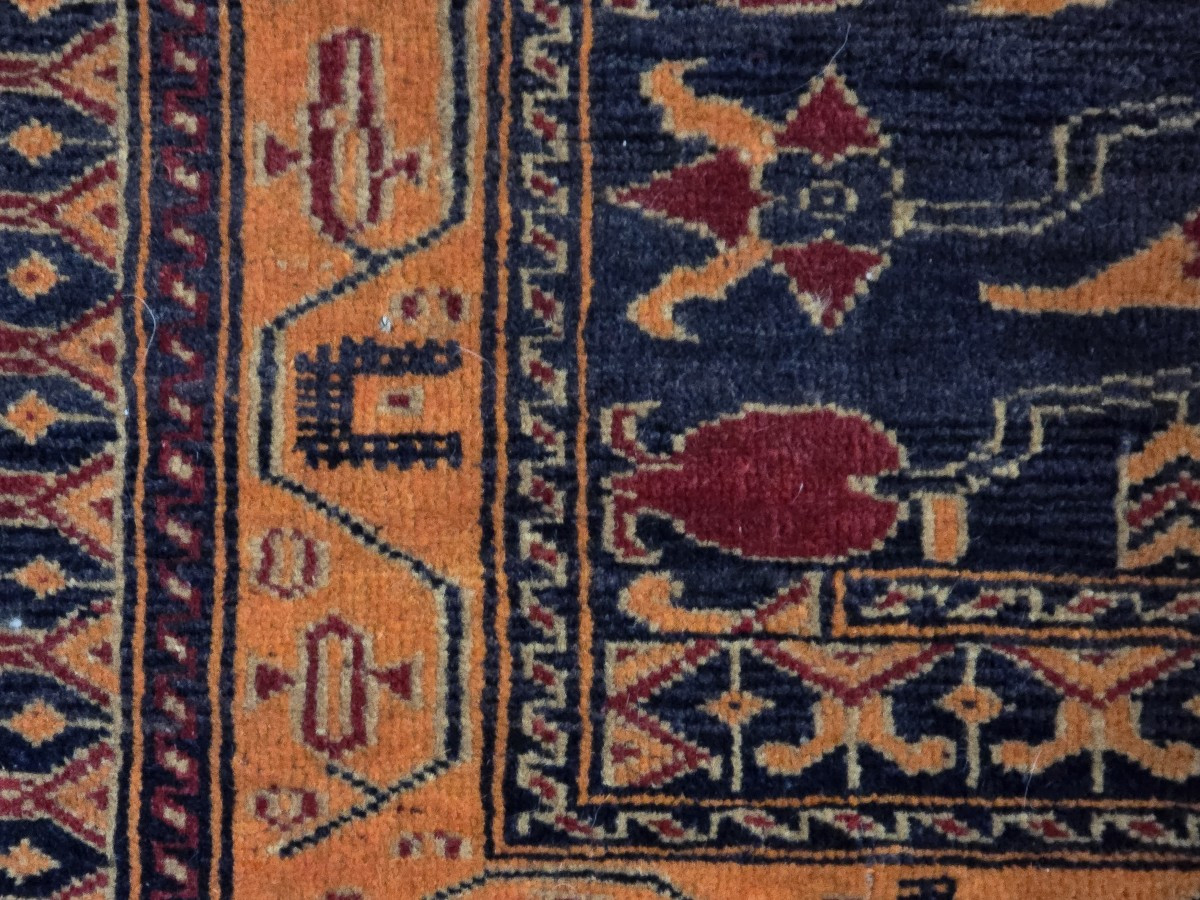 Antico tappeto nomade Iran/Afghanistan, inizi XX secolo, 140 × 84 cm-photo-1