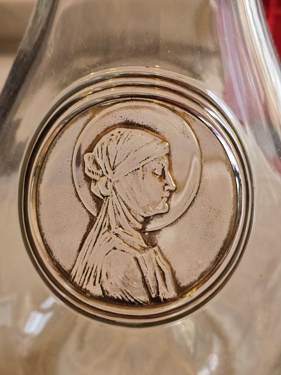 Antica bottiglia Lalique « Clos Sainte‑Odile » gigante, 40 cm-photo-2