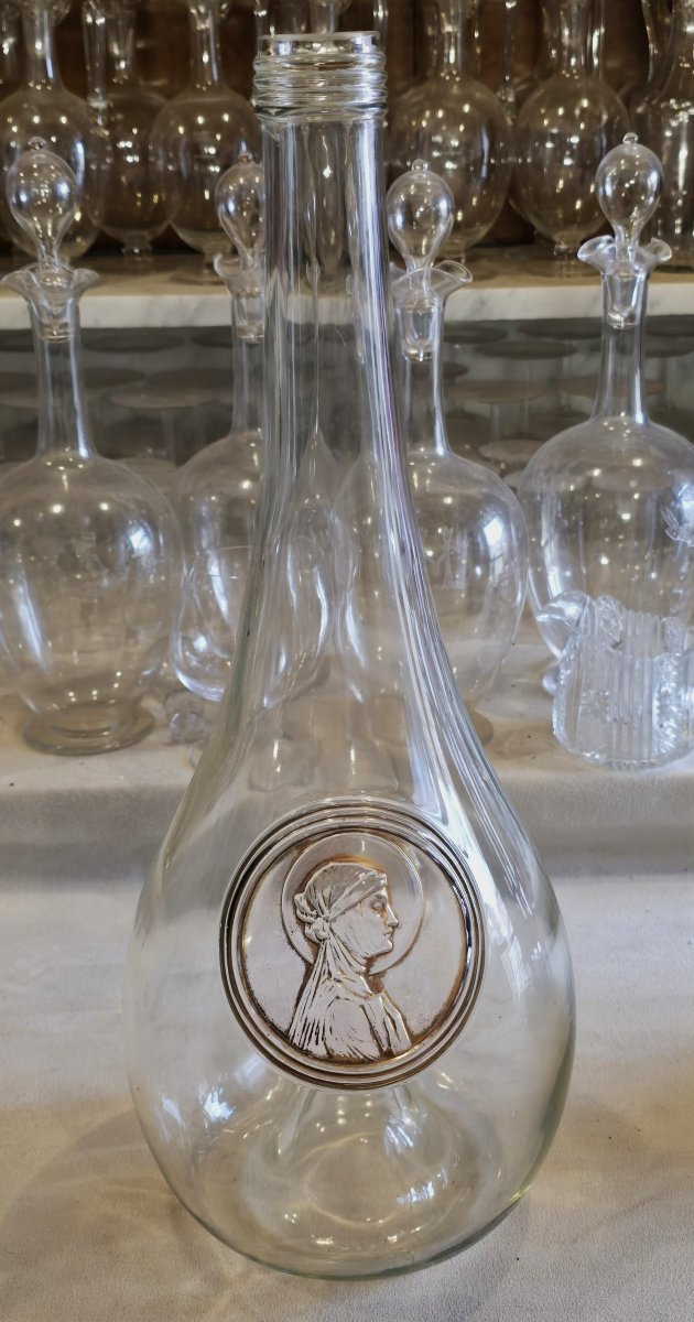 Antica bottiglia Lalique « Clos Sainte‑Odile » gigante, 40 cm-photo-4