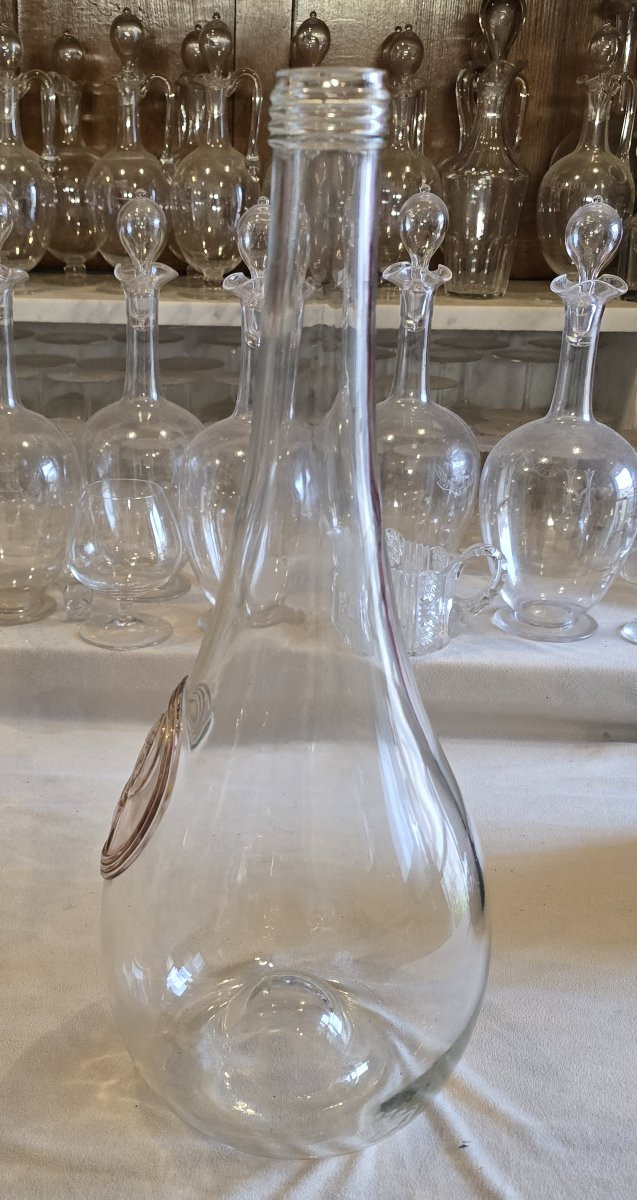 Antica bottiglia Lalique « Clos Sainte‑Odile » gigante, 40 cm-photo-1