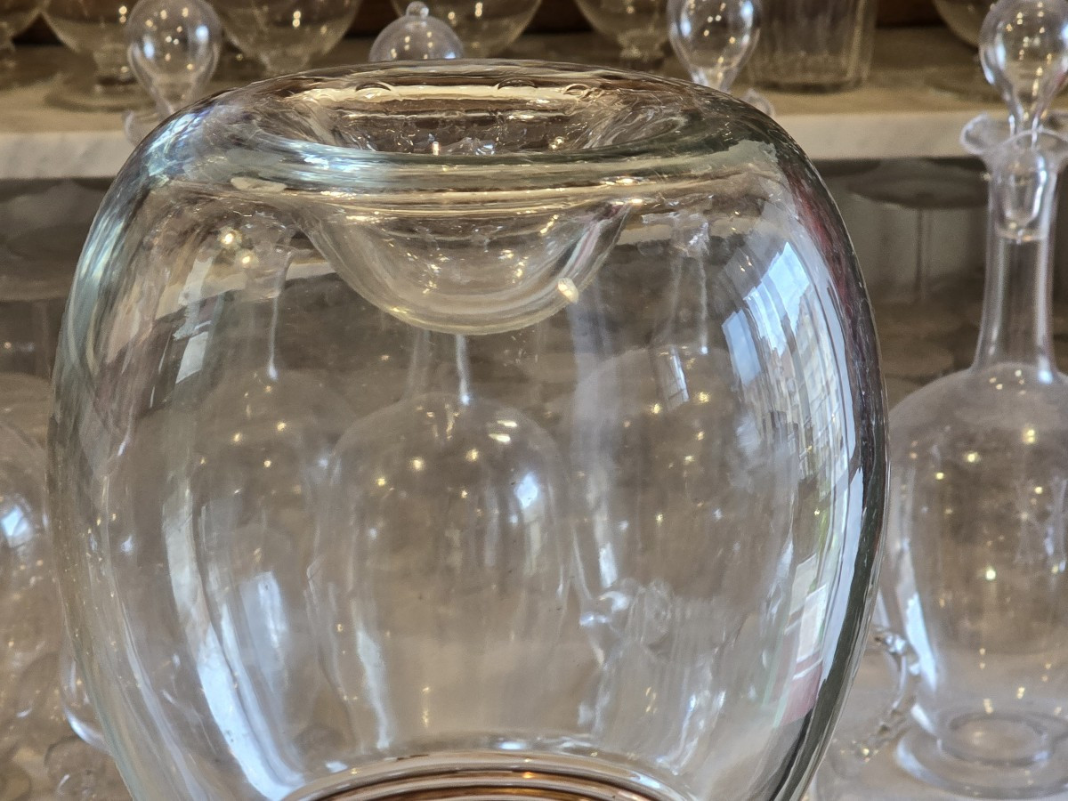 Antica bottiglia Lalique « Clos Sainte‑Odile » gigante, 40 cm-photo-3