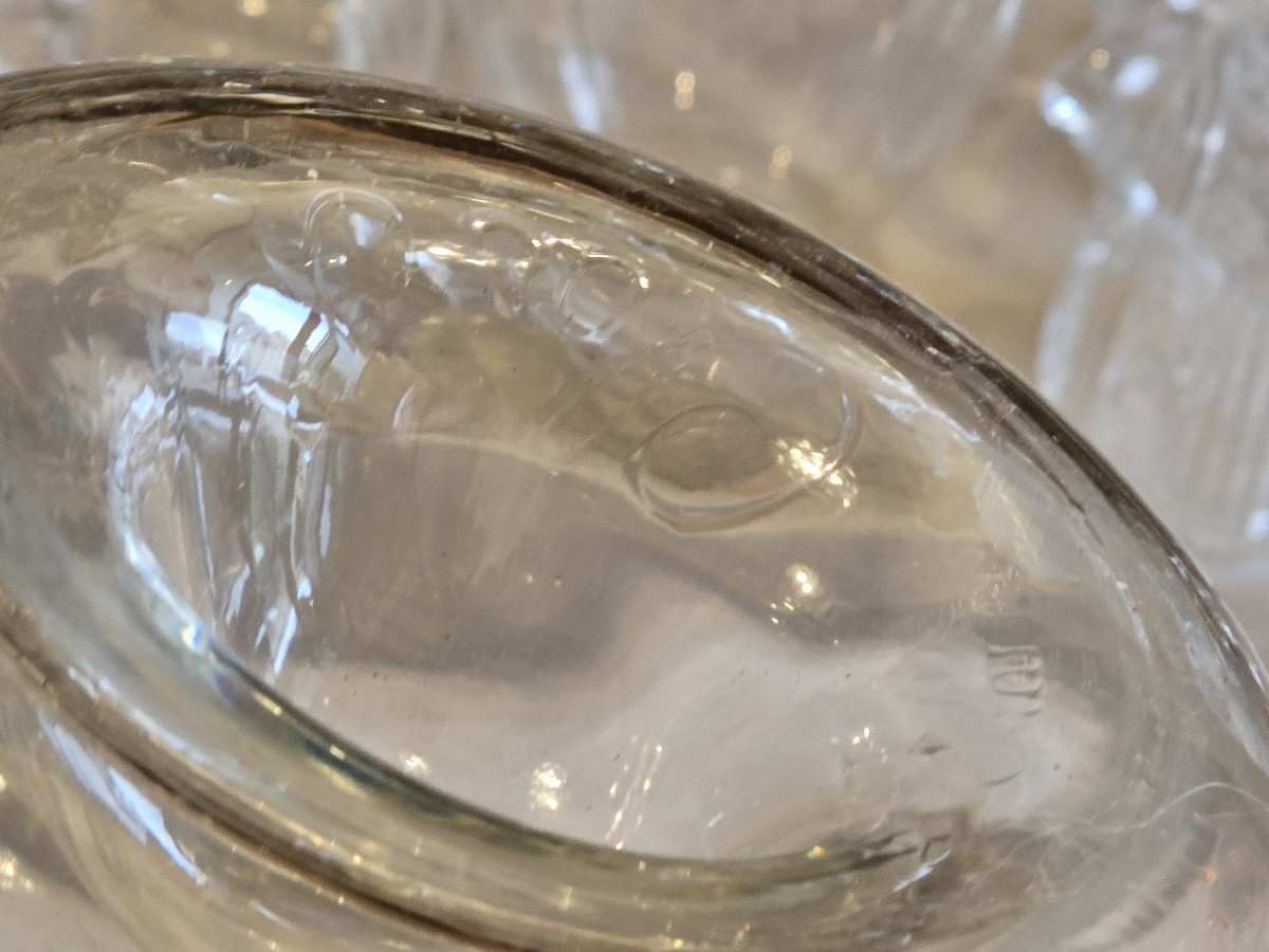 Antica bottiglia Lalique « Clos Sainte‑Odile » gigante, 40 cm-photo-5