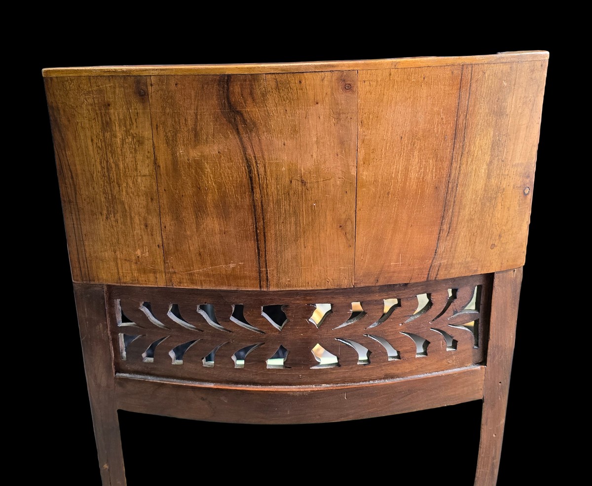 Coppia di sedie in noce stile Direttorio – Italia, metà del XX secolo-photo-1