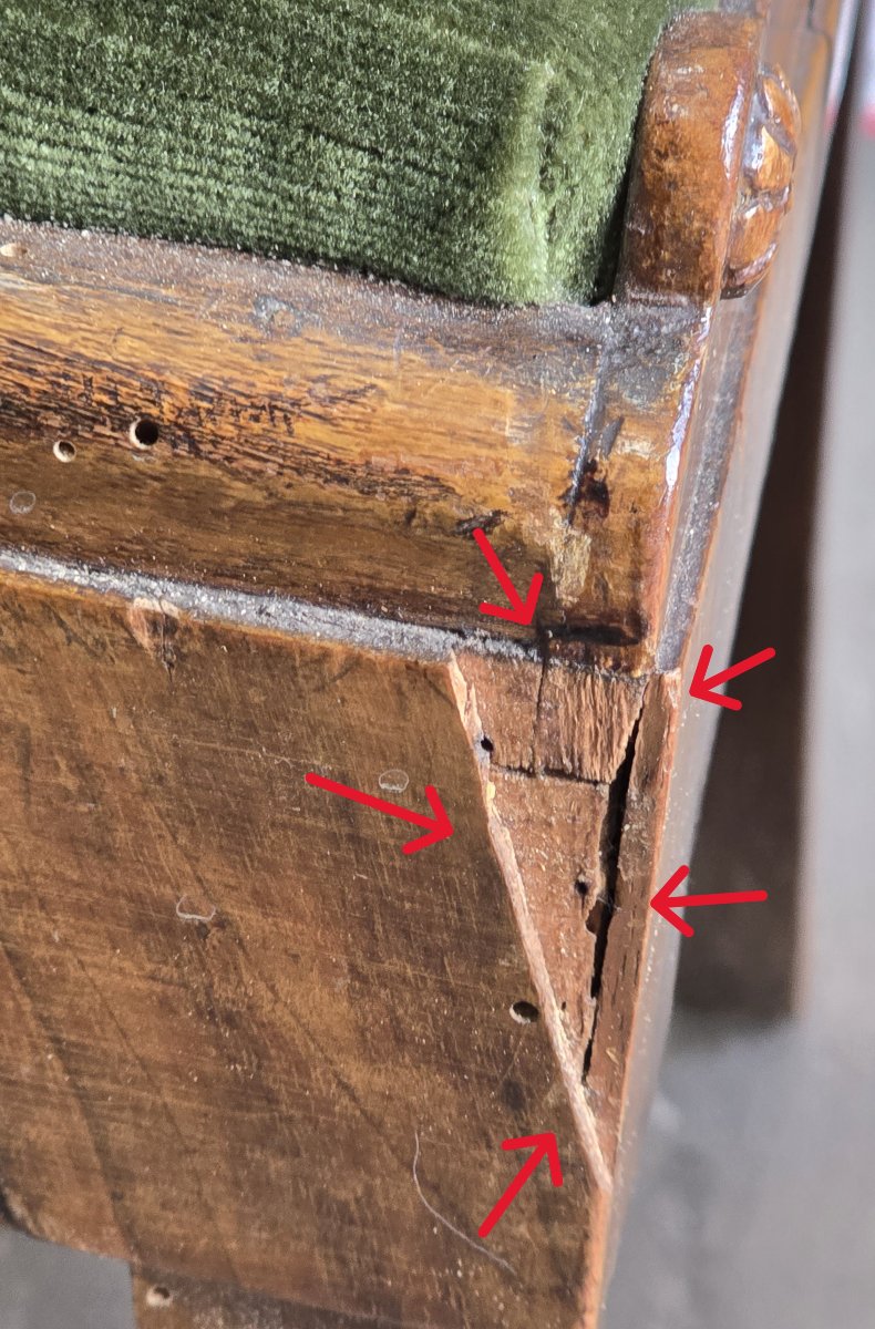 Coppia di sedie in noce stile Direttorio – Italia, metà del XX secolo-photo-4