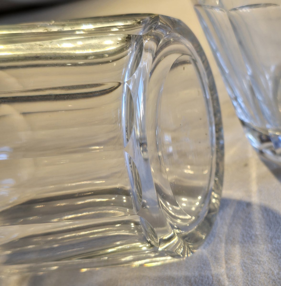 Coppia di brocche  antiche in cristallo Saint‑Louis-photo-2