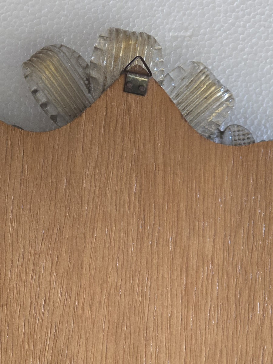 Antico specchio da muro veneziano, metà XX secolo-photo-4