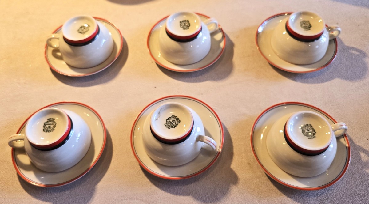 servizio da caffè in porcellana  Art Déco Guido Andlovitz per Laveno-photo-2