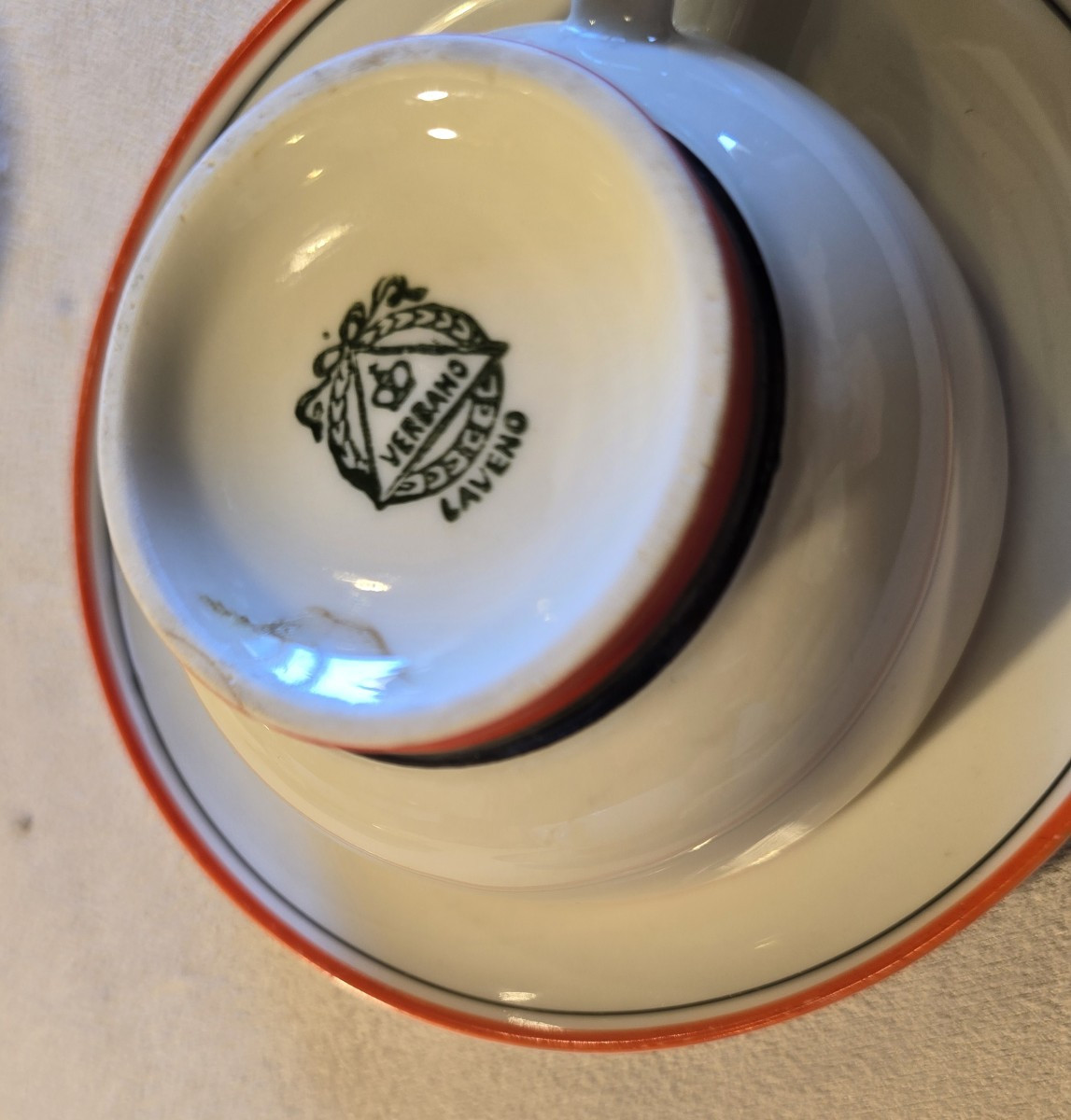 servizio da caffè in porcellana  Art Déco Guido Andlovitz per Laveno-photo-3